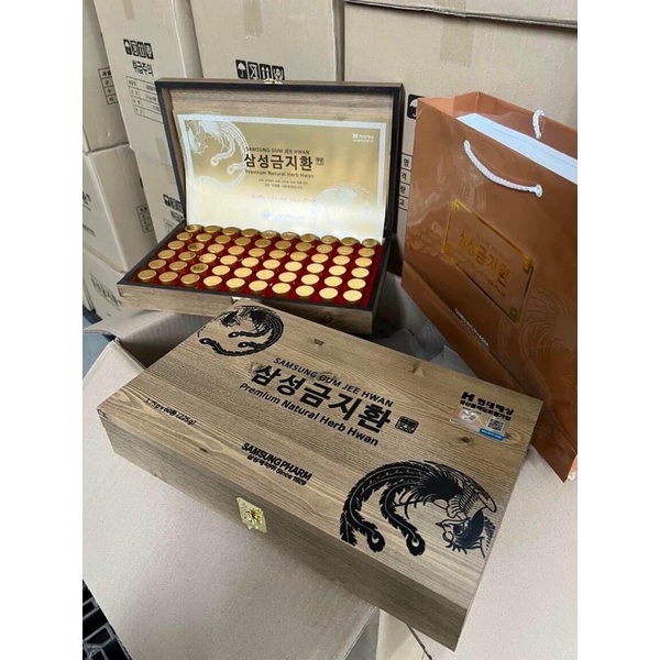 Nhân Sâm An Cung Ngưu Hoàng Samsung Pharm Gum Jee Hwan - Giải Pháp Vàng Cho Người Đột Qụy 60 Viên Hàn Quốc.