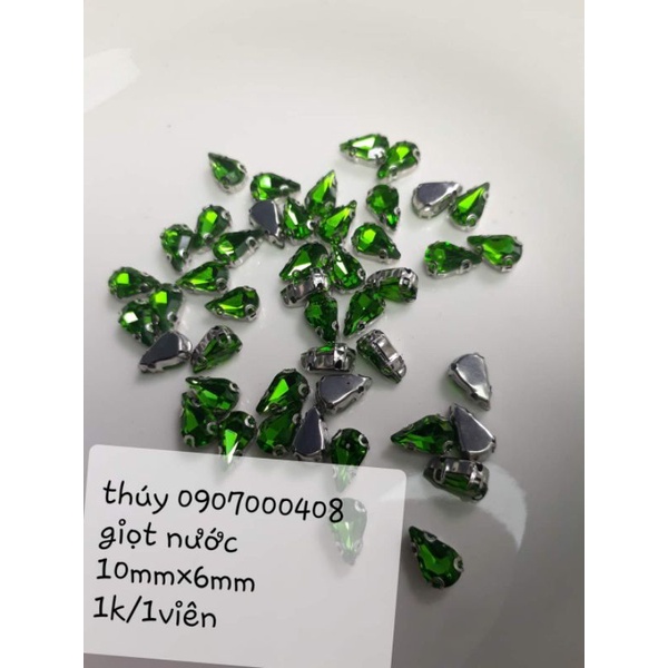 Đá giọt nước thời trang size 10×6mm