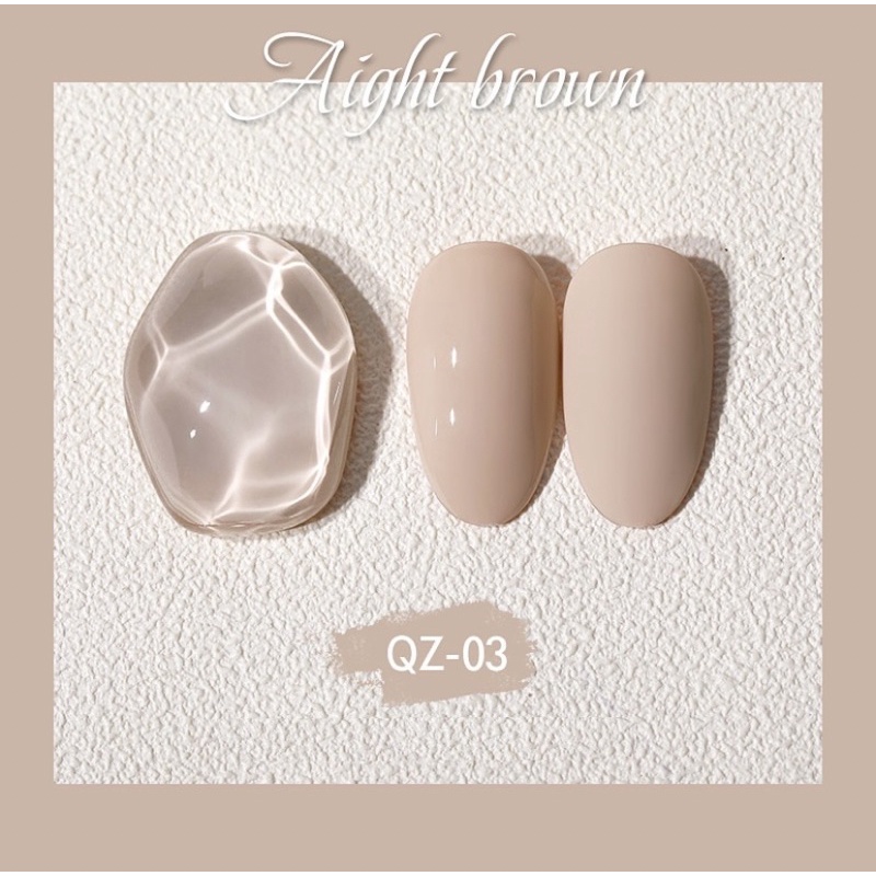 Sơn gel AS sơn móng tay gel màu nâu kem nâu trà sữa HOT HIT mã QZ