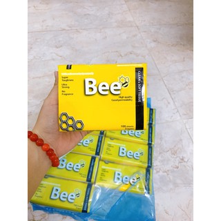 Khăn giấy Bee nhập khẩu gói 100 tờ