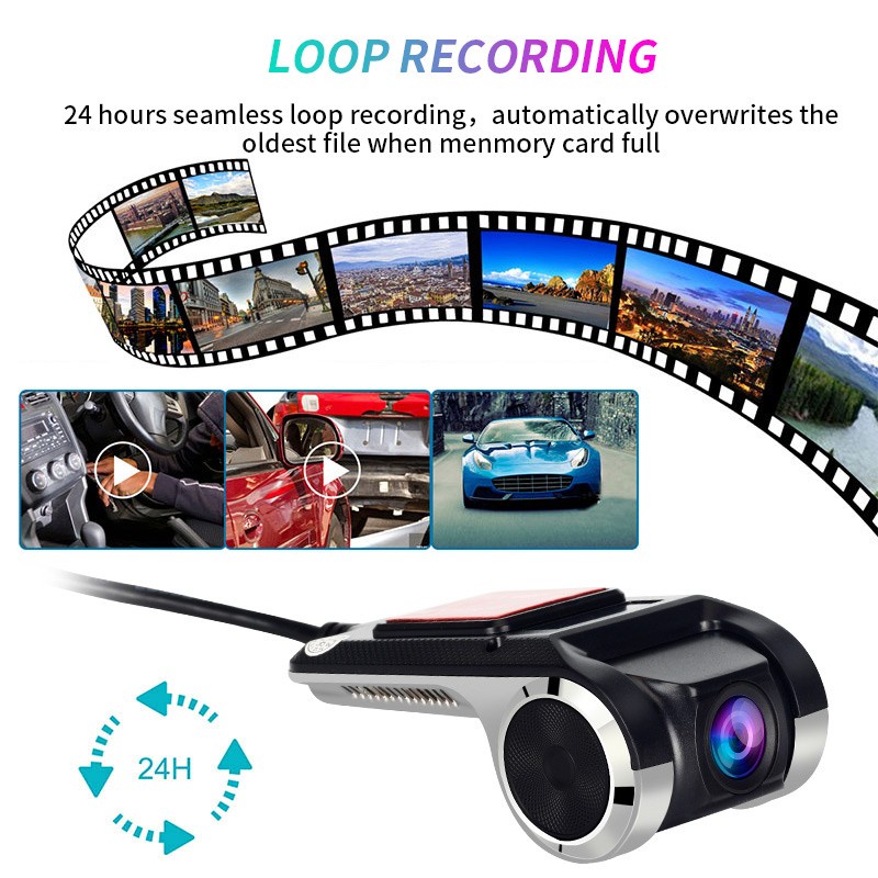 Máy Quay Hành Trình Cho Xe Hơi Hỗ Trợ Quay Đêm 1080P | BigBuy360 - bigbuy360.vn