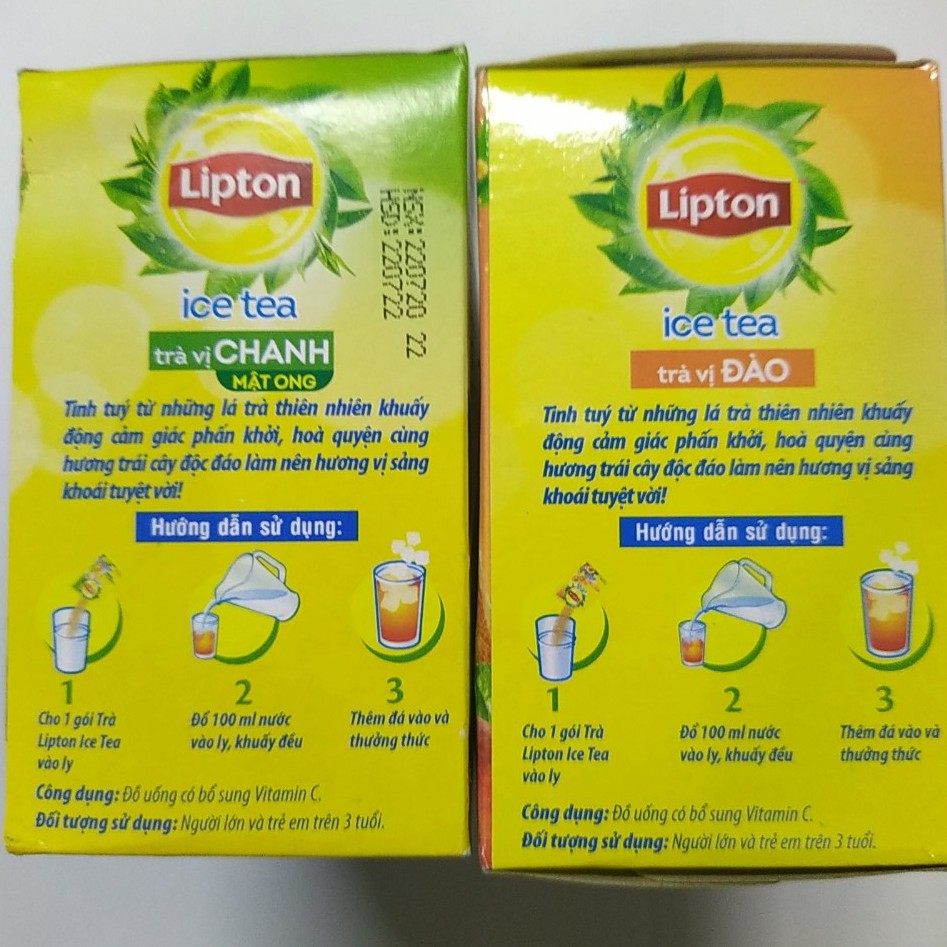Trà Lipton Ice Tea Hòa Tan Đào / Trà Lipton Ice Tea Hòa Tan Chanh Mật Ong