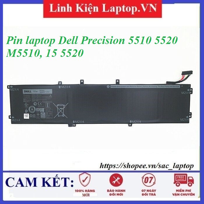 ⚡️Pin laptop Dell Precision 5510 5520 M5510, 15 5520