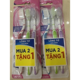 Bàn chải đánh răng P/S lông tơ siêu mềm mua 2 tặng 1