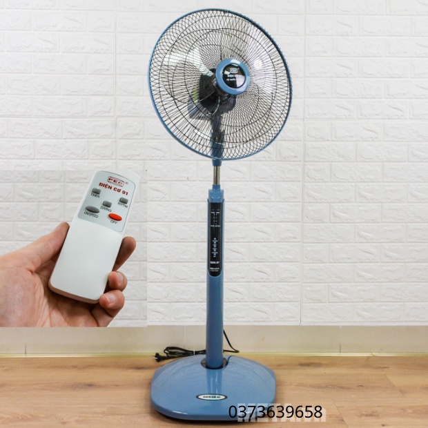 Quạt Cây Có Điều Khiển QĐK-91- Điện Cơ 91-quạt đứng Bộ Quốc Phòng-chắc,khỏe,êm, giá rẻ-BH 12 THÁNG