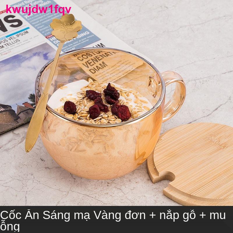 chai tràcốc ăn sáng phong cách Châu Âu ở Phnom Penh sữa thủy tinh gia đình dung tích lớn chua bột yến mạch cà ph