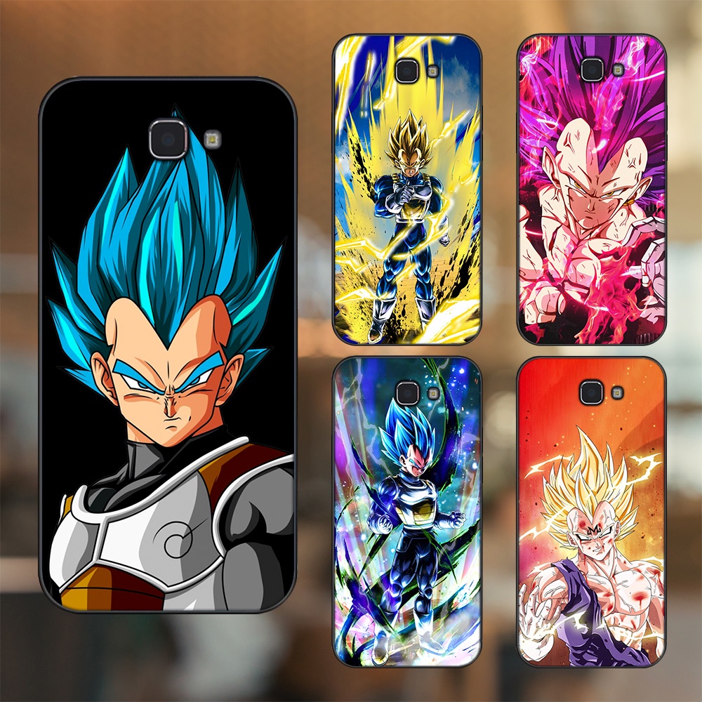 Ốp lưng Samsung J5 Prime, J7 Prime viền đen in hình Vegeta Dragon Ball
