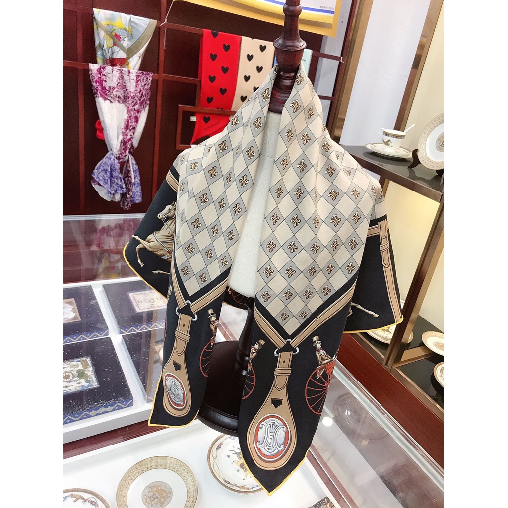 Khăn Quàng Cổ Bằng Lụa Hình Vuông Phong Cách Hồi Giáo Cổ Điển Sang Trọng 2022 Dành Cho Bạn Nữ