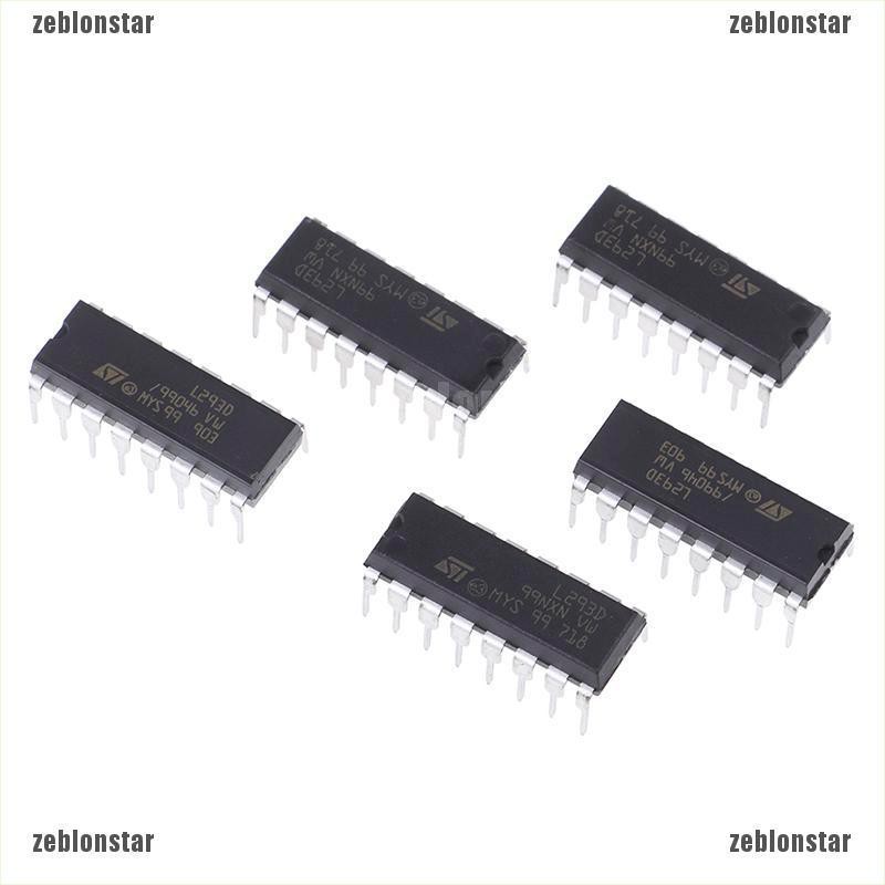 ❤Bộ 5 Linh Kiện Điện Tử IC l293d l293 dip16 Chất Lượng Cao