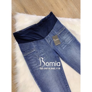 Quần bầu jean baggy xanh đậm