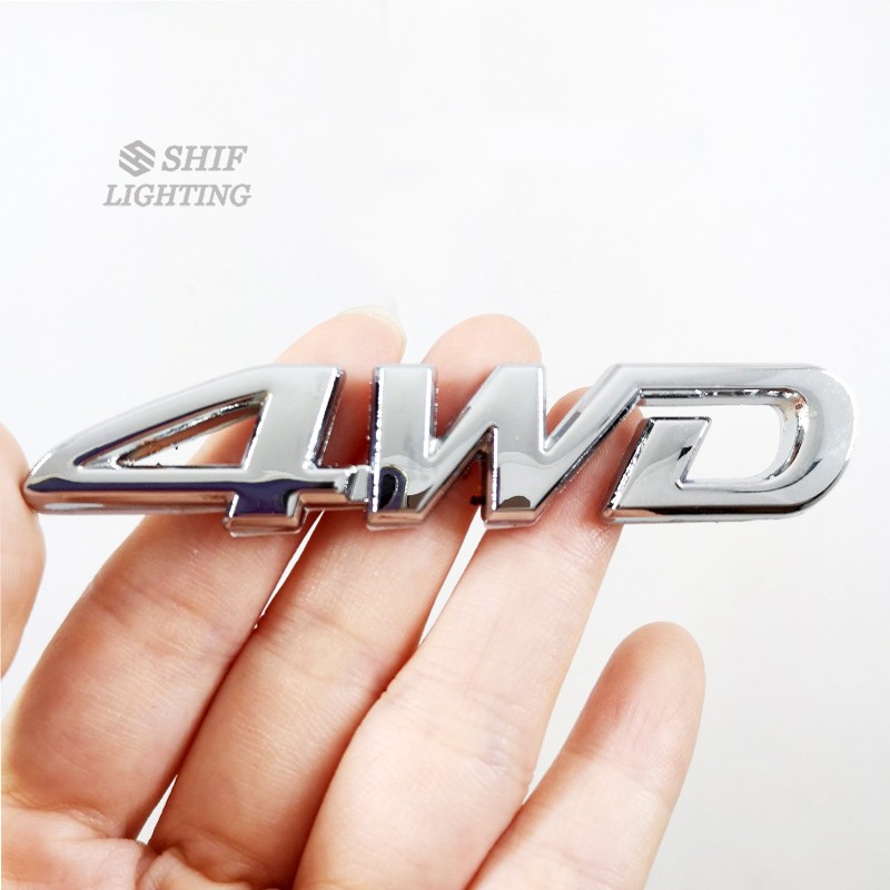 Miếng dán Logo 4wd bằng kim loại trang trí độc đáo dành cho xe hơi Toyota Rav4