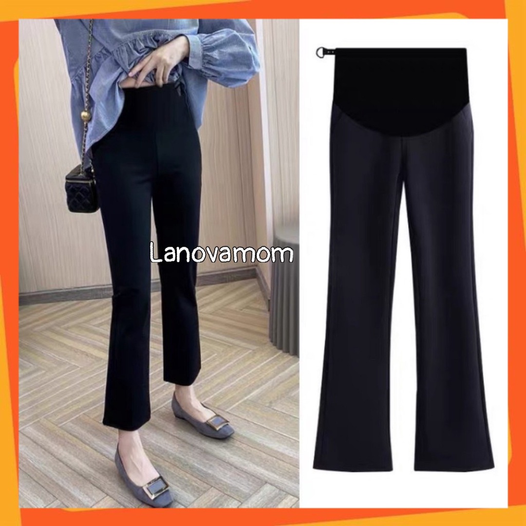 Quần bầu ỐNG LOE chất UMI mềm mát tôn dáng cực xinh quần có chun chỉnh