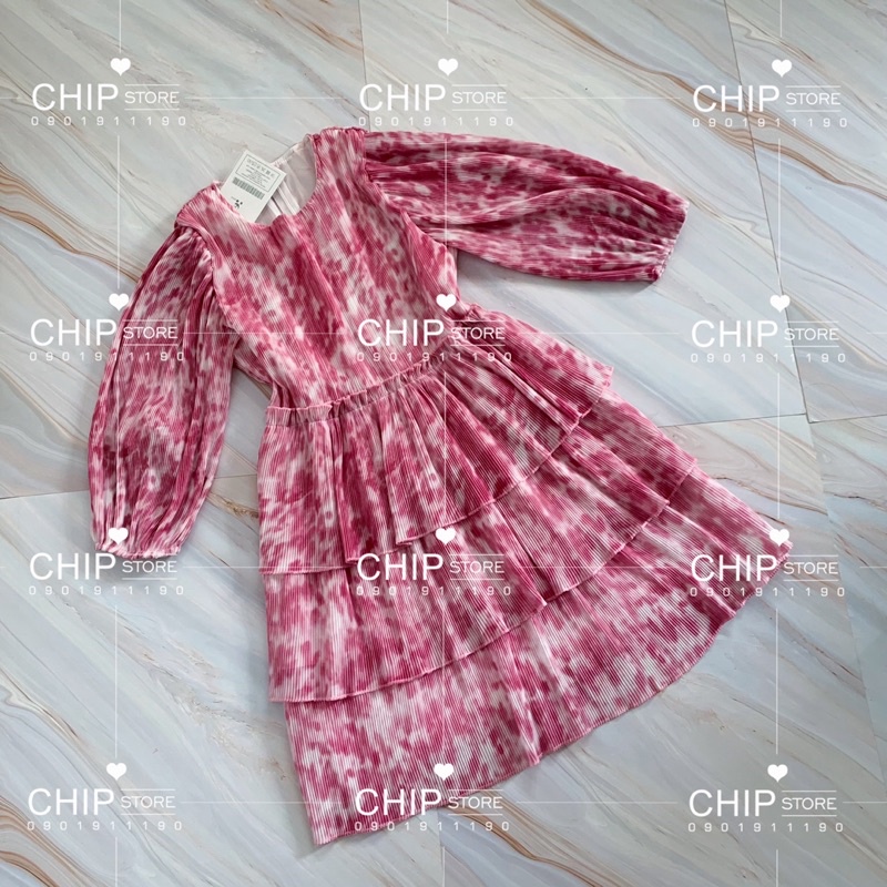 VÁY XẾP LY BÈO TẦNG LOANG MÀU KOREA