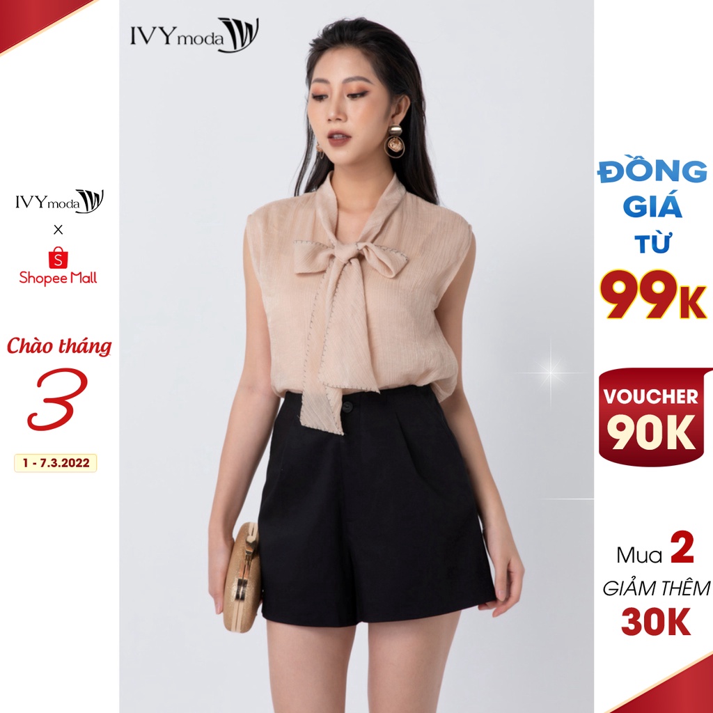 Quần sooc khaki nữ IVY moda MS 20M6701