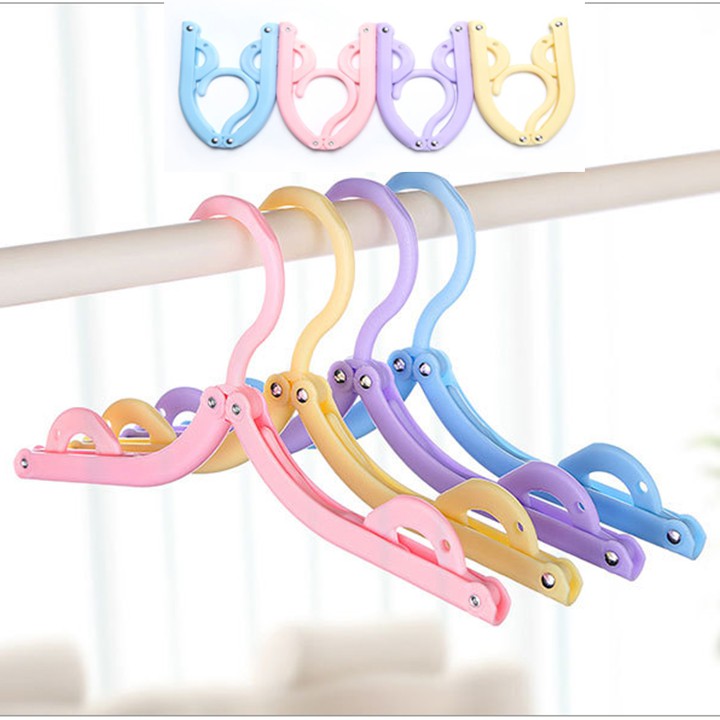 Móc treo quần áo xếp gọn du lịch đa năng có móc treo áo lót áo ngực 2 dây