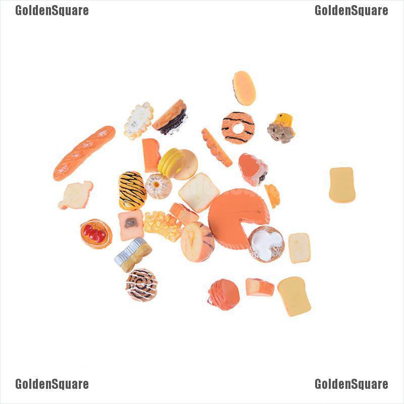 Set 10 Đồ trang trí Thức Ăn Mini Dùng Để Trang Trí Nhà Búp Bê / Kẹp Tóc /