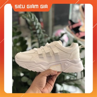 Giày thể thao nữ dây bản to, đế cao 4cm - video, tặng tất