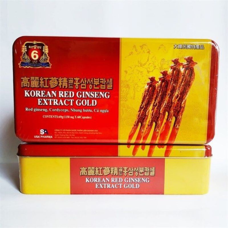 viên uống hồng Sâm Korean red ginseng gold kích thích tiêu hóa nâng cao thể lực
