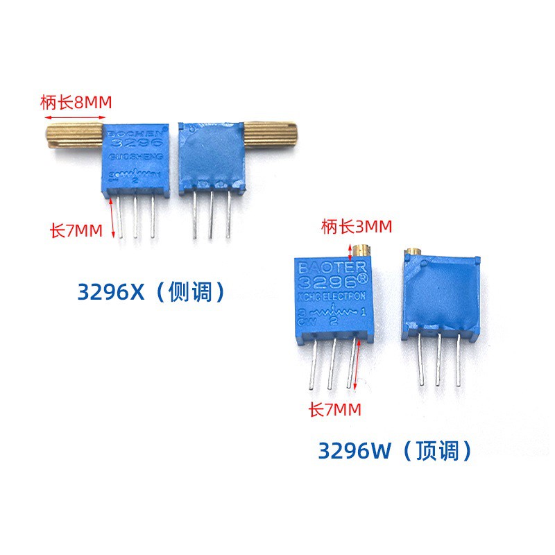 Chiết Áp Điều Chỉnh Đa Vòng 3296w 3296x 3362p 3006p 100r 200r 500r 1k ~ 1m