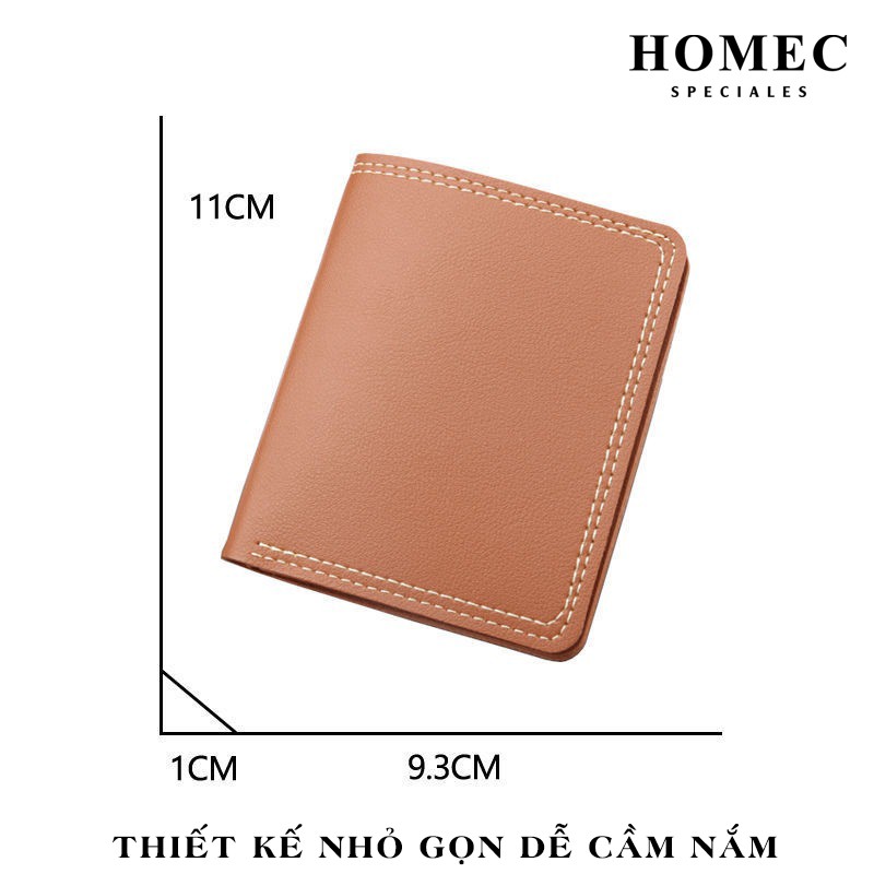 Ví da nam cầm tay HOMEC-92 chất liệu cao cấp bóp nam dáng ngang thời trang - HOMEC