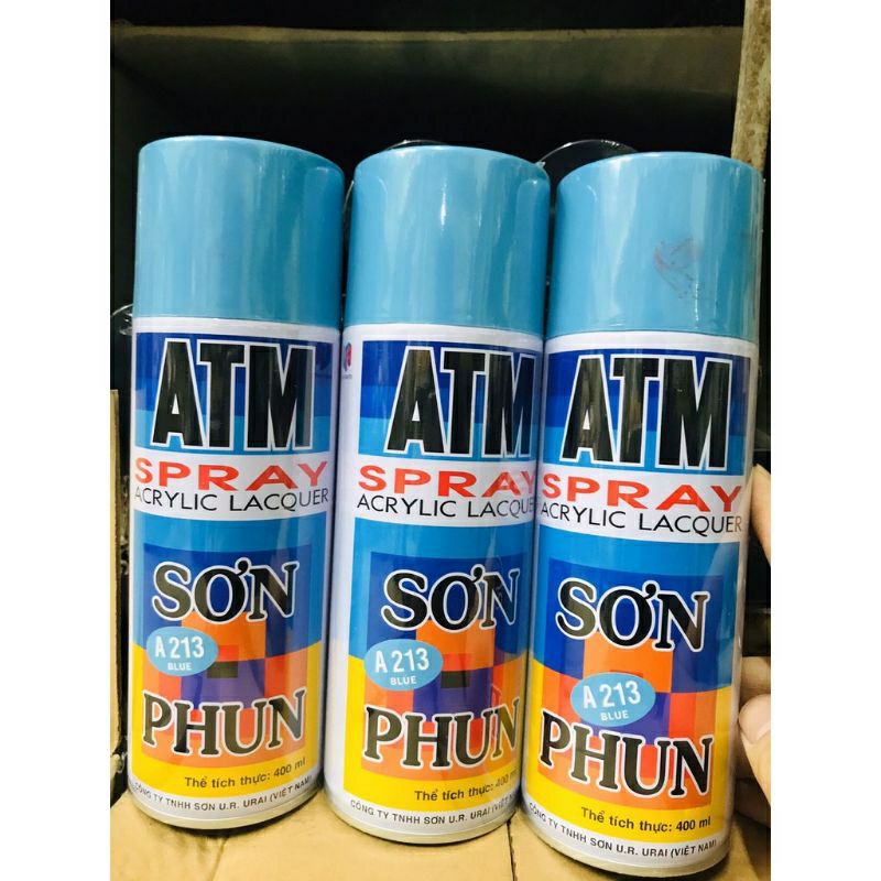 Sơn xịt ATM màu xanh da trời Blue A213