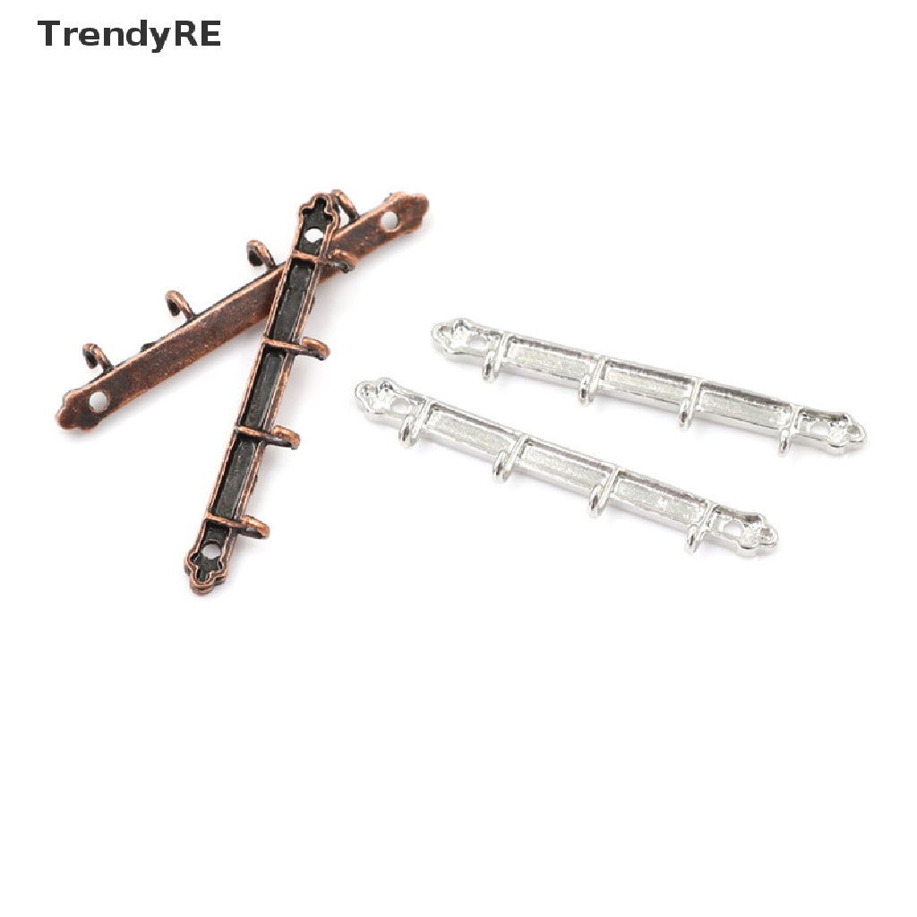 Set 2 Móc Treo Quần Áo / Khăn Tắm Bằng Thép Không Gỉ Tỷ Lệ 1: 12 Trang Trí Nhà Búp Bê