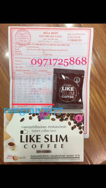 Like Slim coffee giảm cân - Thái Lan