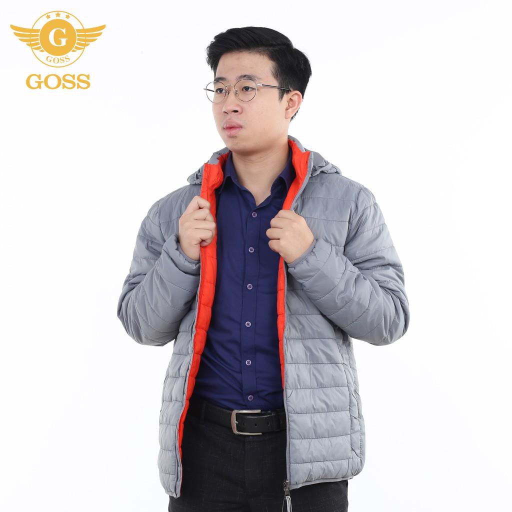 ⭐️SIÊU NHẸ⭐️ Áo phao nam siêu nhẹ siêu ấm có mũ cao cấp chính hãng GOSS AKP18 - Áo khoác phao nam đẹp 2020 | BigBuy360 - bigbuy360.vn