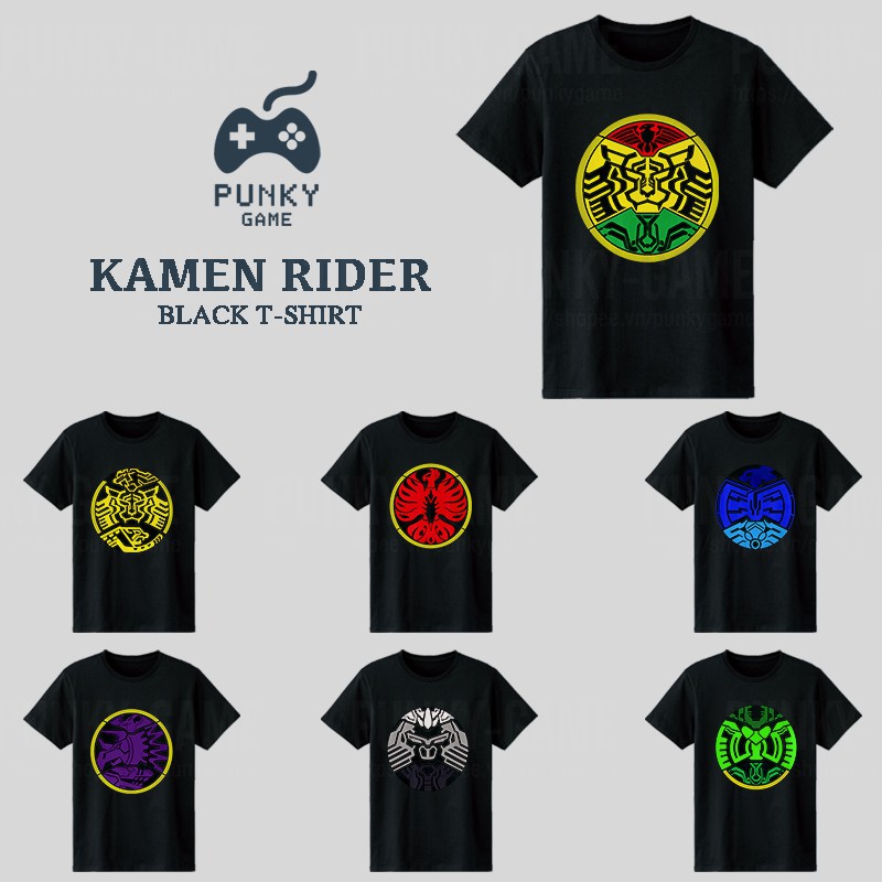 Áo thun Kamen Rider OOO Medal Black T-Shirt Collections ngắn tay