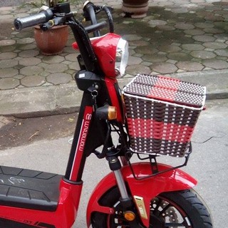 Giỏ mây lắp đặt mọi xe đạp điện, 133, cub, xe yamaha,...