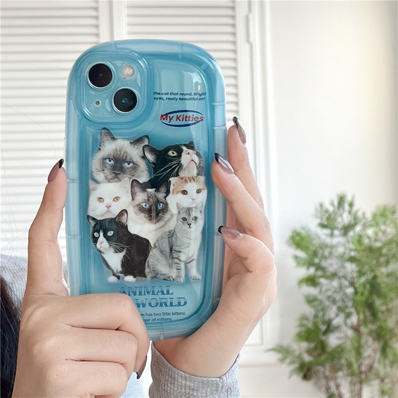 Ốp Điện Thoại Hình Mèo Hoạt Hình Dễ Thương Cho iPhone 14 13 12 11 Pro Max XS XR XSMAX