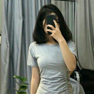 ĐẦM RÚT EO ( thun gân ngoai )