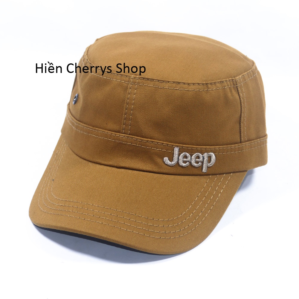 Nón kết đầu bằng chữ Jeep - Chất liệu vải Kaki bền chắc và phong cách phù hợp cho mọi người