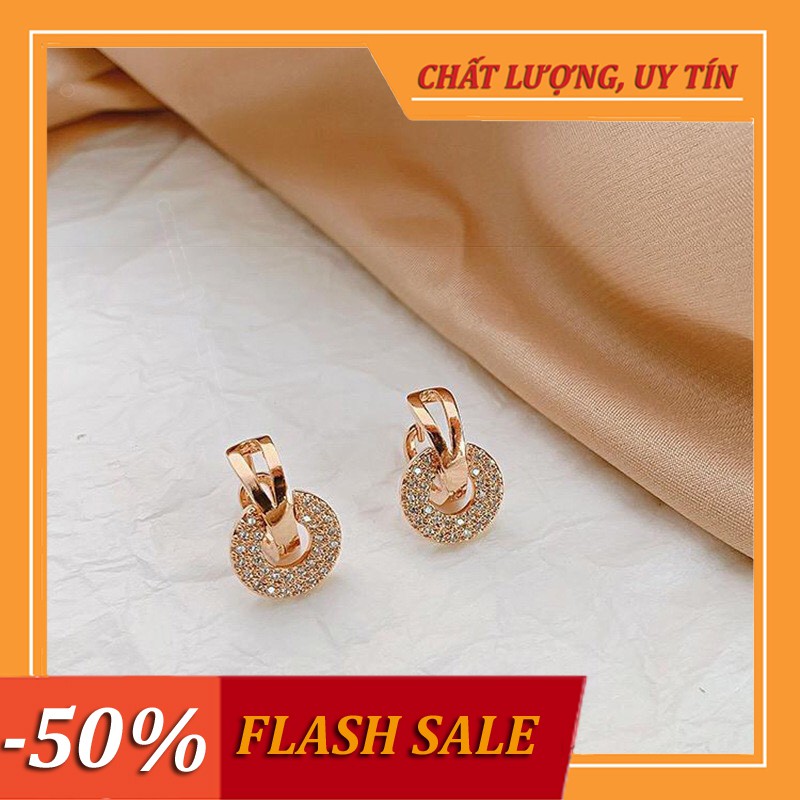 Khuyên tai bạc nữ bạc Ý 925,bông tai 💎 Phong cách Hàn Quốc 💎 siêu xinh – TITAN không gỉ