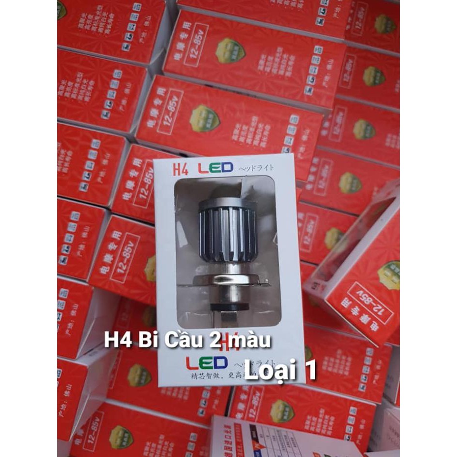 Đèn Pha Bi Cầu Mini Chân H4 Siêu Sáng 2 Chế Độ Cos Vàng Pha Trắng Lắp Wave Sirius Exciter Lead Sh, ...