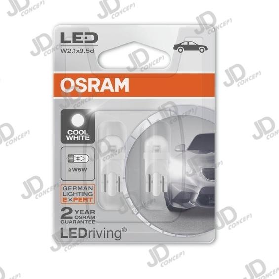 Thời trang... Osram - Đèn LED T10 - W5W - COOL WHITE 6K - 0.5W - 12V - AMR