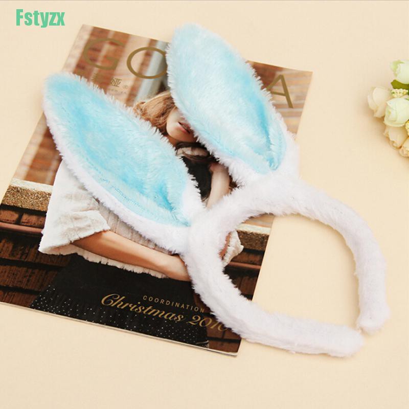 fstyzx Fashion New Plush Fluffy Bunny Rabbit Ears Headband Costume Accessory Dress Up