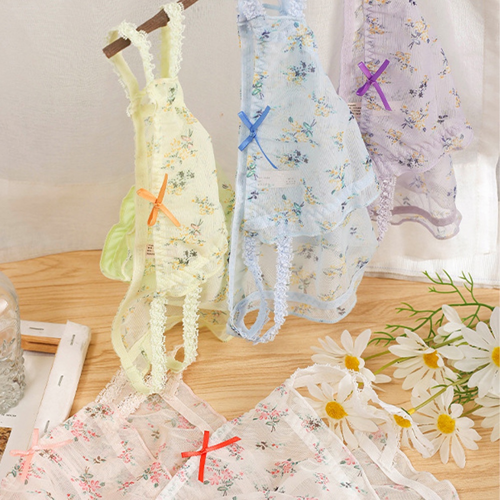 Quần Lót cotton Phối Ren Hoa Thoáng Khí Lưng Thấp Quyến Rũ Cho Nữ