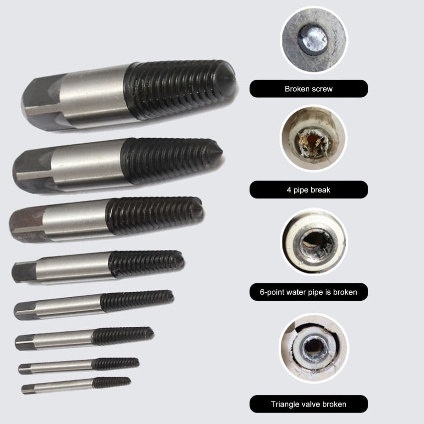 Bộ 8 đầu vặn vít gãy 3-22mm ❤️FREESHIP❤️ tháo ốc gãy lấy vít gãy