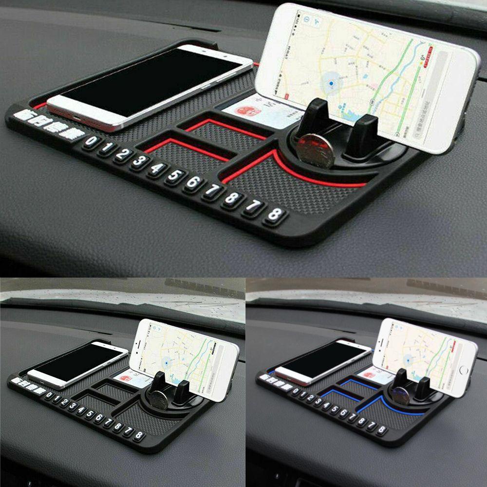 MAYSHOW Giá Đỡ Điện Thoại / Biển Số Xe Hơi Tạm Thời Bằng PVC Chống Trượt Đa Năng