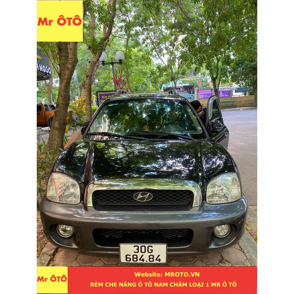 Rèm Che Nắng  Xe Hyundai Santafe  gold chống UV Hàng Loại 1 MR.ÔTÔ -Bảo Hành 2 Năm