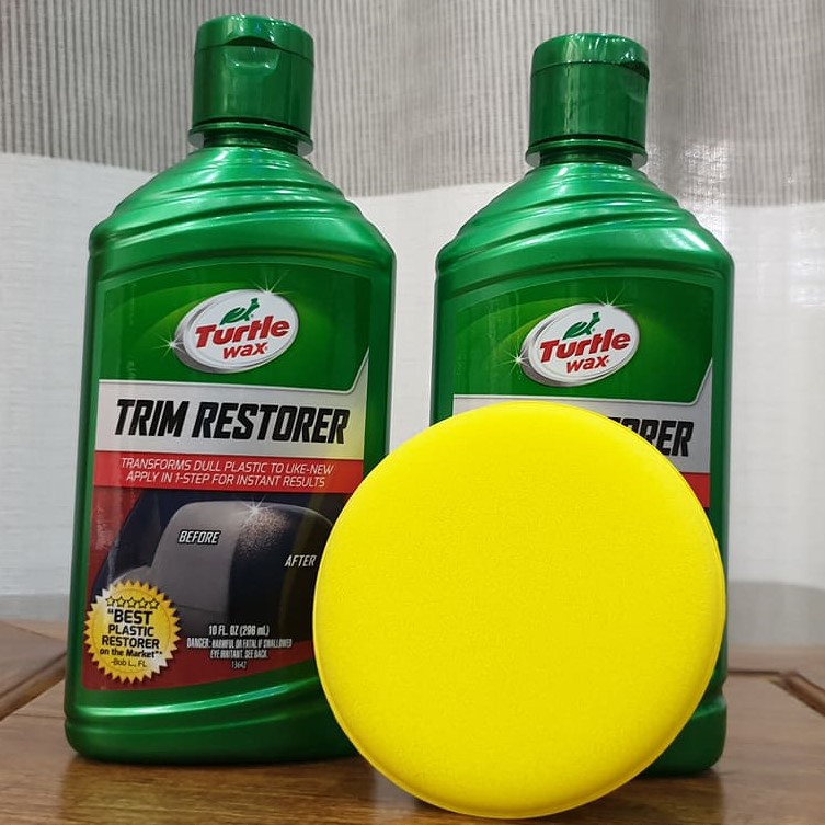 [Tặng Mút Vàng] Phục hồi làm đen nhựa nhám Turtle Wax Trim Restorer