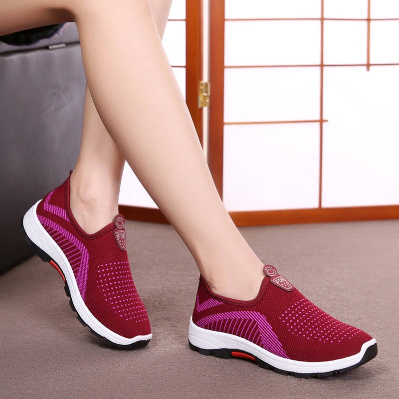 Giày Thể Thao Đế Mềm Chống Trượt Thời Trang Mùa Thu Cho Phụ Nữ Trung Niên