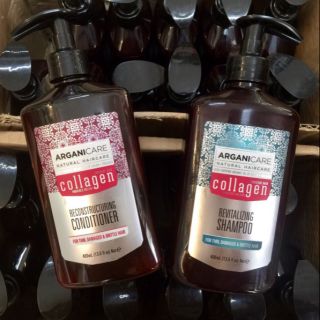Cặp dầu gội xả collagen Argani care của pháp