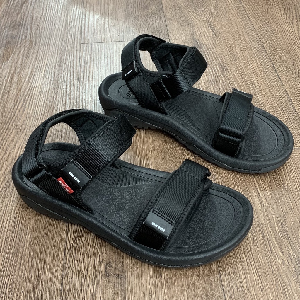 [Mua Kèm Áo Thun 0Đ] Giày Sandal Đế Đúc Quai Dù Nam Hiệu Rova - RV680B Đen