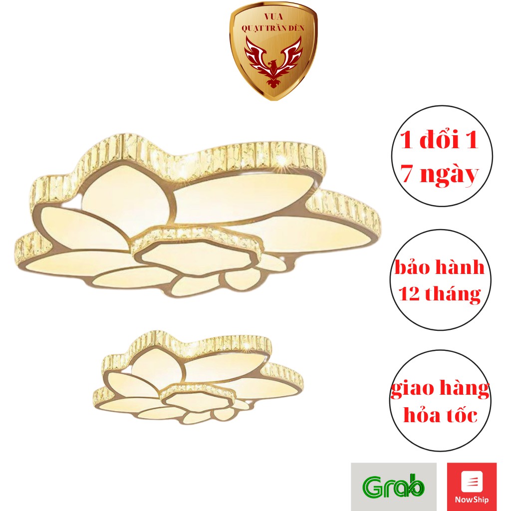 Đèn Ốp Trần Pha Lê Cao Cấp QTD801, Đèn Trang Trí Phòng Khách/Phòng Ngủ