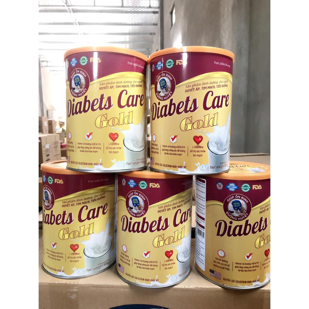 SỮA DIABETS CARE GOLD Sản Phẩm Dinh Dưỡng Cho Người Huyết Áp Tim Mạch Tiểu Đường ( Hộp 900GR)
