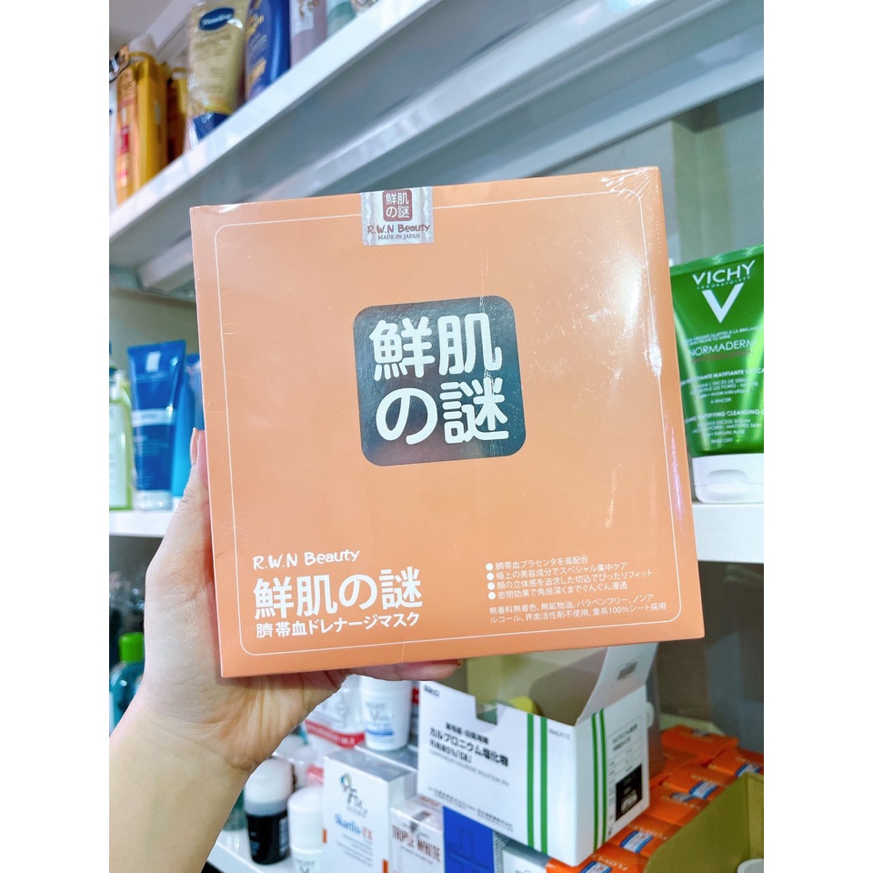 Mặt nạ nhau thai tế bào gốc Rwine Beauty Stem Cell Placenta Mask Nhật Bản