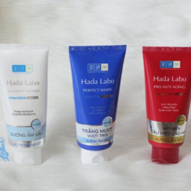 Kem rửa mặt hadalabo 80g hoặc 25g - tuýp dùng thử