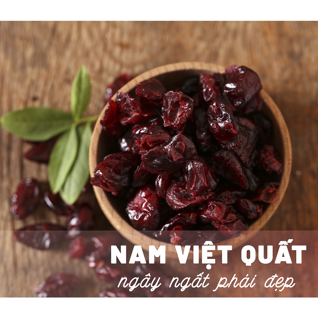 COMBO 2 HỘP Nam việt quất khô nhập khẩu Canada - dried cranberry Dan.D.Pak 350g,không chất bảo quản,giải độc tố trong cơ